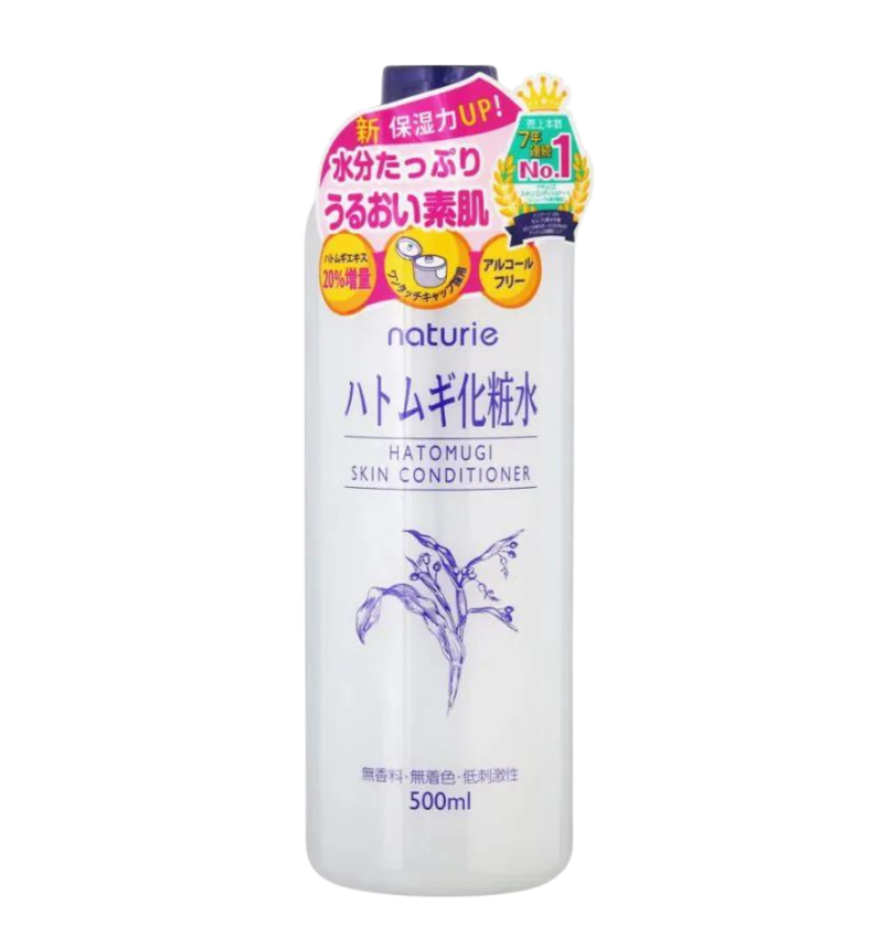Nước Hoa Hồng Ý Dĩ Dưỡng Ẩm Naturie Hatomugi Skin Conditioner 500ml